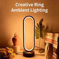 Dimmable Three-Color LED Night Lamp for Bedroom and Living Room - Versatile Ambient Lighting Solution for Desks and Nightstands