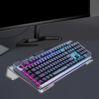 Ergonomic Acrylic Keyboard Riser with Tilt for Enhanced Typing Comfort at Home or Office