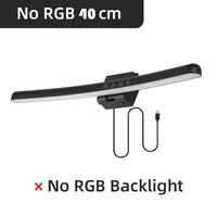 Curved RGB Backlit Monitor Light Bar with Adjustable Color Temperature and Smooth Brightness Control