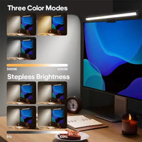 LED Desk Lamp with Eye-Care Technology and Adjustable Dimming for Optimal Work and Gaming Environments