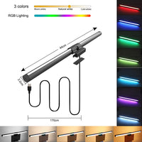 Professional Computer Monitor Light Bar with Eye-Care Technology and Adjustable Dimming for Enhanced Work and Gaming Experience