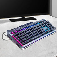 Ergonomic Acrylic Keyboard Riser with Tilt for Enhanced Typing Comfort at Home or Office