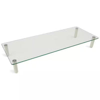 Ergonomic Glass Monitor and Laptop Desk Riser Adapter