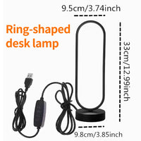 Dimmable Three-Color LED Night Lamp for Bedroom and Living Room - Versatile Ambient Lighting Solution for Desks and Nightstands