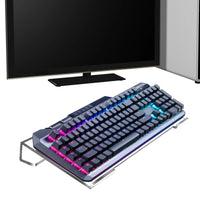 Ergonomic Acrylic Keyboard Riser with Tilt for Enhanced Typing Comfort at Home or Office
